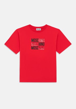 MOSCHINO, UNISEX - Majica kratkih rukava s printom - poppy red