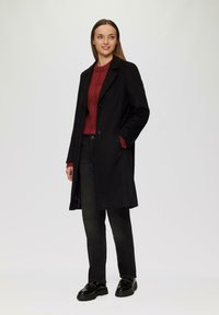 s.Oliver MIT REVERSKRAGEN - Classic coat - schwarz