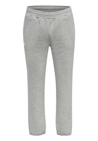 Grijze sweatpants van een zachte katoenmix, met een elastische tailleband, zijzakken en een taps toelopend ontwerp.