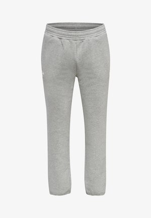 Grijze sweatpants van een zachte katoenmix, met een elastische tailleband, zijzakken en een taps toelopend ontwerp.