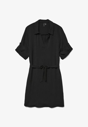 Vero Moda KLEID VMALVA KURZES KLEID - Rochie tip cămașă - black