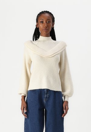 VILA VIBOOBA FRILL - Trui - birch