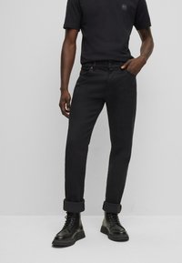 BOSS - Straight leg jeans - black Miniatuurafbeelding 1