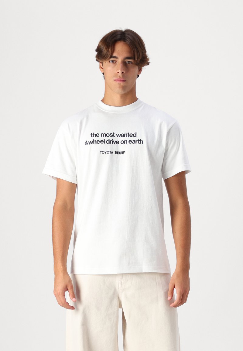 HUF LEGEND RETURNS TEE UNISEX - Trükipildiga T-särk - white