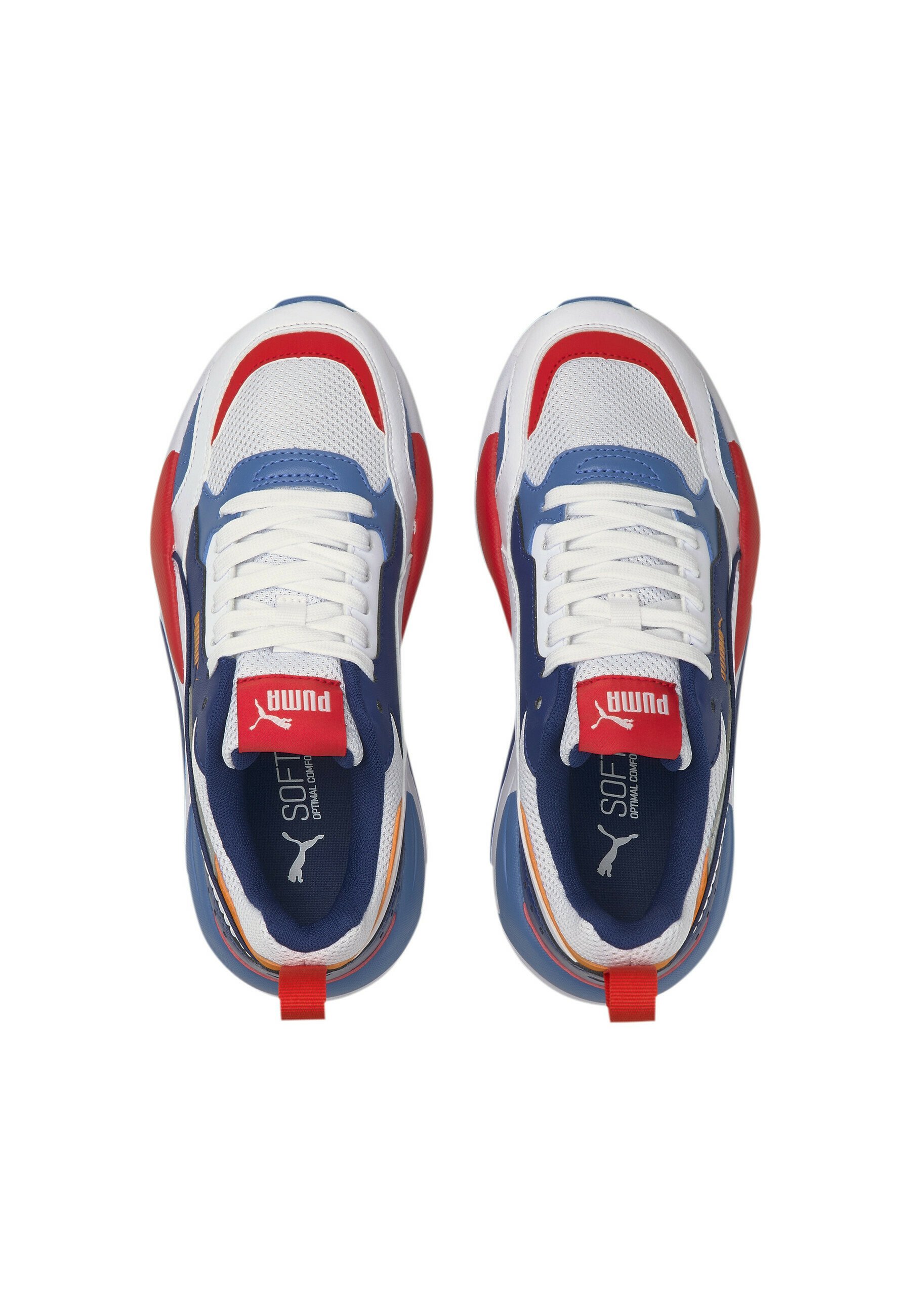 Puma X-RAY 2 SQUARE YOUTH - Sneakers laag - white white orange red/wit -  Zalando.nl