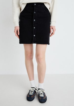 VMMEDUSA  SHORT SKATER SKIRT - Apliekamie svārki - black denim