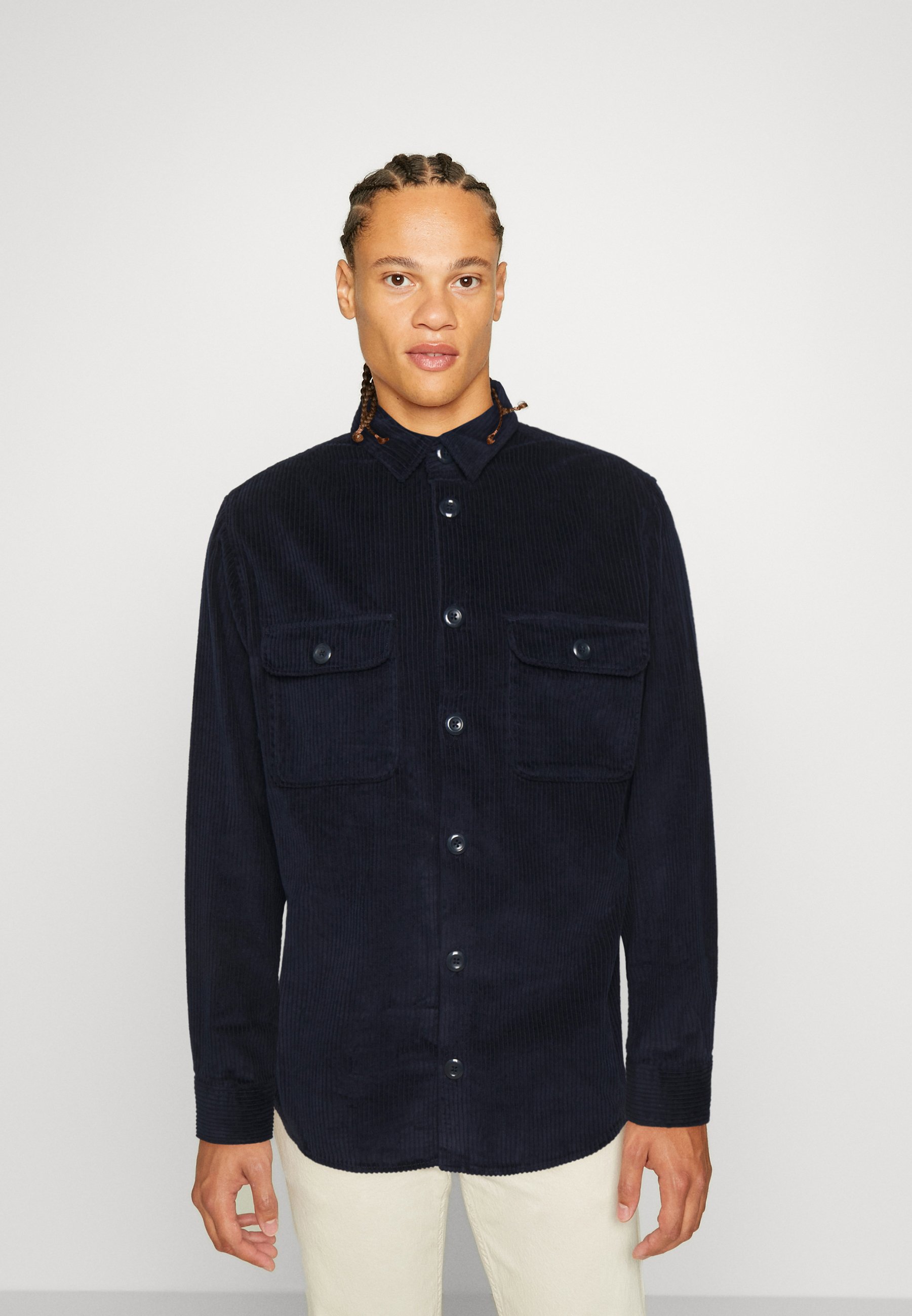 JACK & JONES Jjdarren Camicia Overshirt In Flanella, Uomo, Chiusura Con Bottoni E Tasche