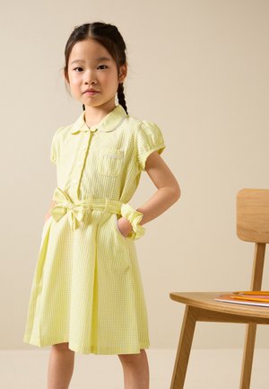 Next GINGHAM BOW SCHOOL - Shirt dress - yellow