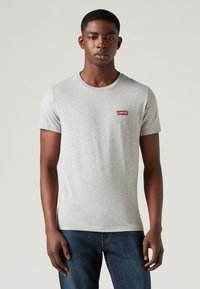 Levi's® - CREWNECK GRAPHIC 2 PACK - T-shirt basic - white/mid tone grey heather Immagine in miniatura 1