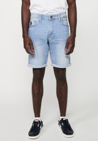 Koroshi - STRECTH   BERMUDA - Jeansshort - azul cl   light blue Miniatuurafbeelding 1