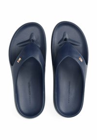 Tommy Hilfiger ENAMEL FLAG CONTOURED - Pool slides - space blue
