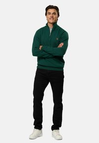 U.S. Polo Assn. BRISON HALF ZIP - Džemperis - rain forest