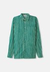 JOKAPOIKA UNISEX - Blúzka so zapínaním na gombíky - green/off white