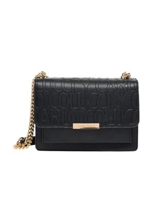 SCHULTER MIT GEPRAGTEM LOGO ELMIR - Handtasche - schwarz