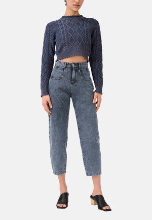 ITEM m6, RELAXED HIGH RISE - Stoffhose - acid blue