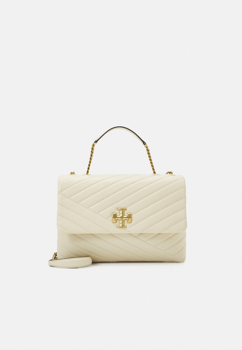 Tory Burch - KIRA CHEVRON CONVERTIBLE SHOULDER - Torba preko tijela - new cream, Povećaj