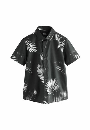 SHORT SLEEVE PRINTED - REGULAR FIT - Marškiniai - black/off white