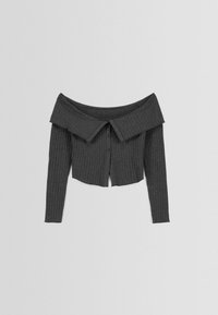 Bershka Kofta - mottled dark grey