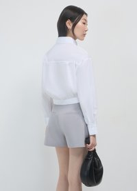 Calliope CROP ELASTICO - Hemdbluse - bianco ottico