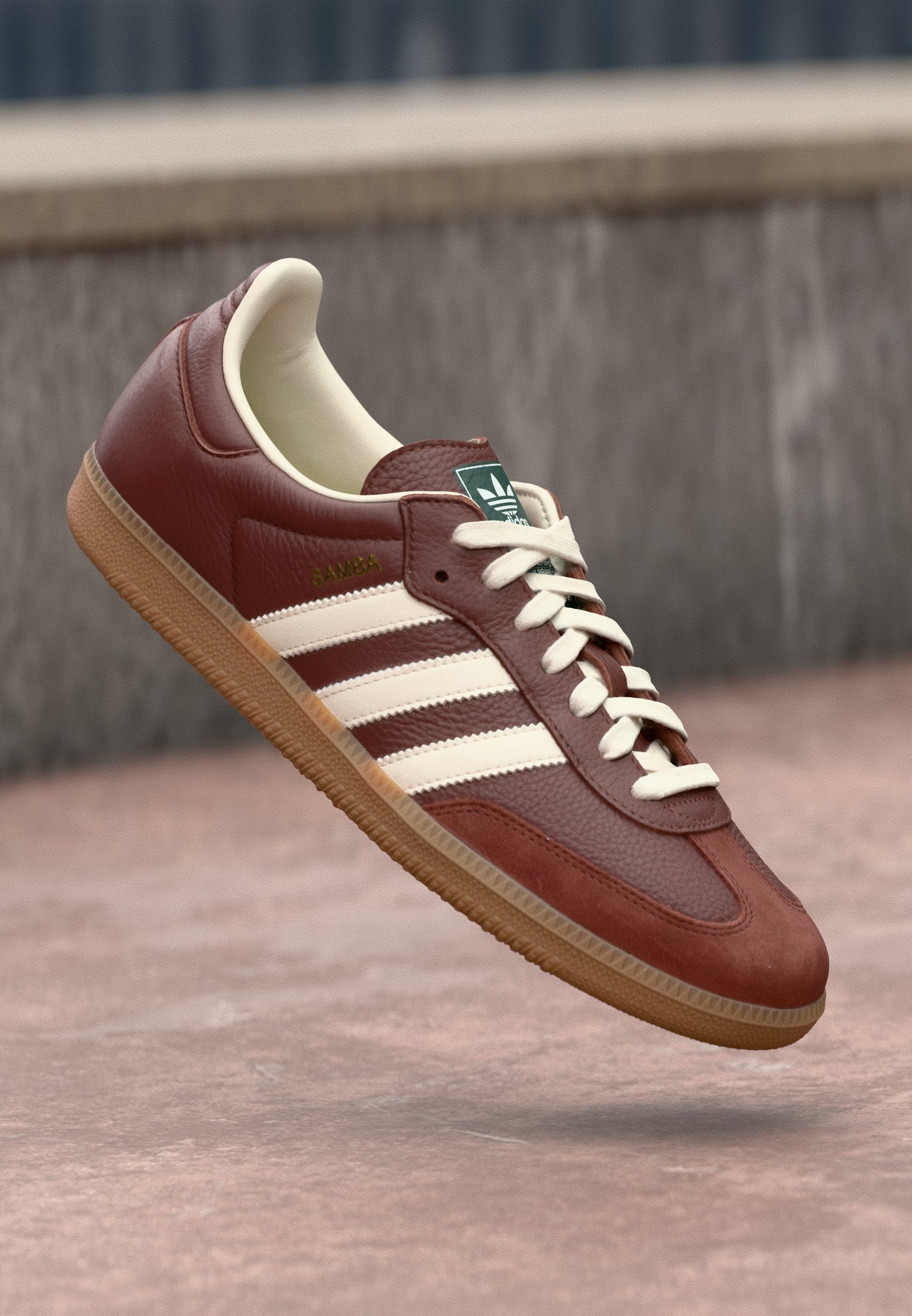 adidas Originals SAMBA OG UNISEX Sapatilhas fox brown/off