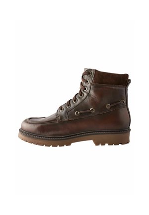 Botines con plataforma - brown leather