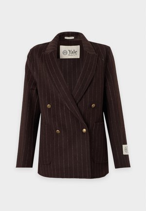 GANT, YALE PINSTRIPE HANDSTITCHED - Σακάκι - deep brown