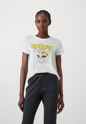 Vero Moda VMTASHIE - T-shirt imprimé - bright white