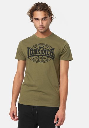 NORMALE PASSFORM DOPPELPACK MORHAM - T-shirts print - black olive