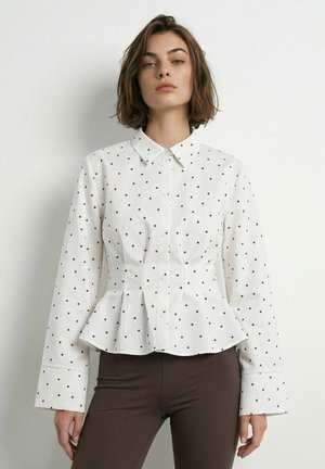 HYPEDROP, LONG SLEEVED SHIRT HDUNDINE PLEATED - Chemisier - white