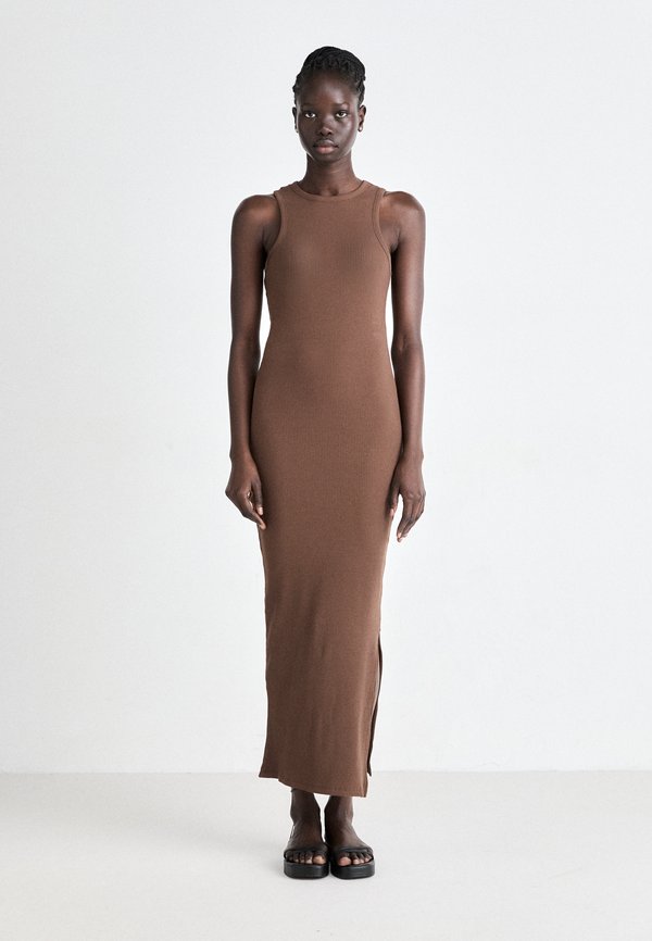 SLFANNA ANKLE TANK - Jersey dress - chestnut