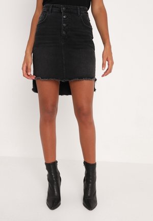 Denimnederdele - black denim