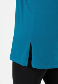 Ulla Popken EN A COL V 3/4 - Långärmad tröja - classic blue green