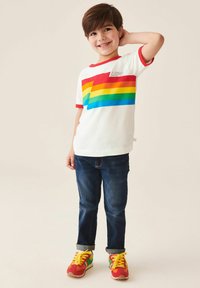 Little Bird SHORT SLEEVE RAGLAN COLOURFUL - REGULAR FIT - T-shirts print - red ecru stripe