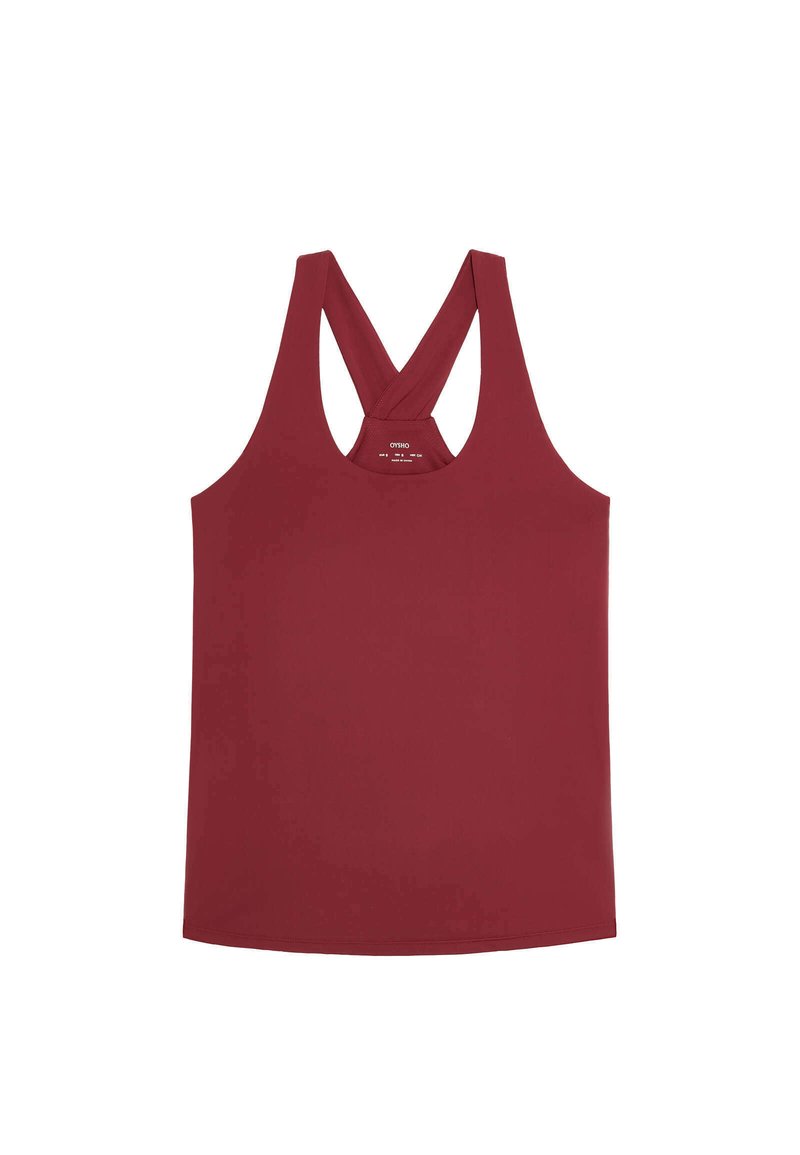 OYSHO Top paars gemêleerd OYSHO Top paars gemêleerd