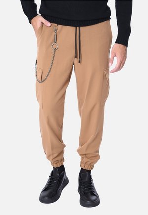 Pantaloni cargo - cammello