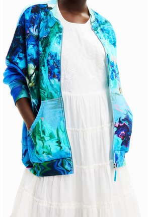 Sweater met rits - blue