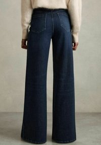 Reiss HEATHER STRETCH WIDE LEG  - Leveälahkeiset - dark blue