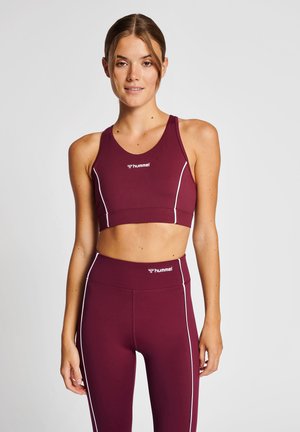 Light support sports bra - zinfandel