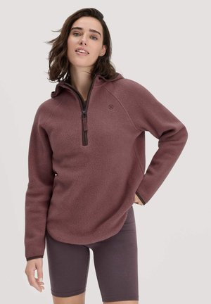 HOODIE - Fleecepullover - rosébraun