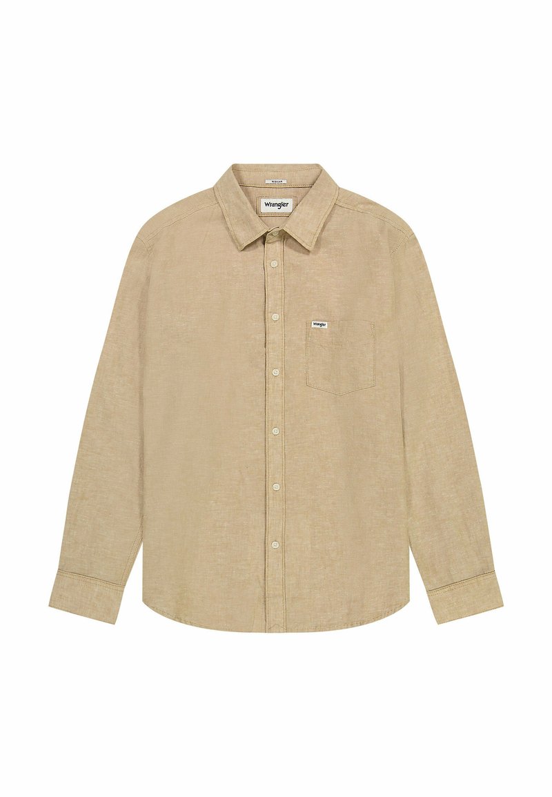 Wrangler Overhemd lichtbruin