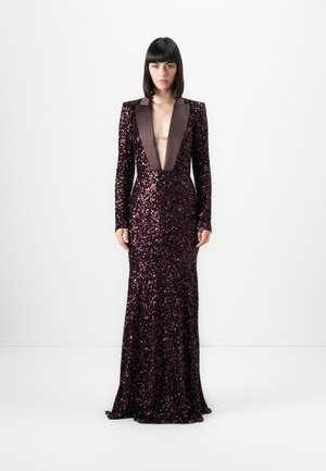 WOMEN'S DRESS - Vestito lungo - merlot