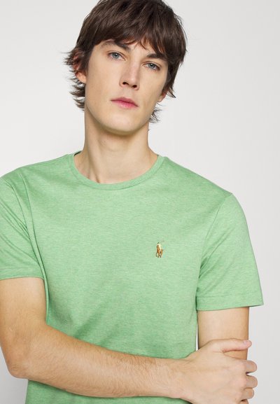 Polo Ralph Lauren CUSTOM SLIM FIT SOFT COTTON T-SHIRT - T-shirt básica - outback green heather