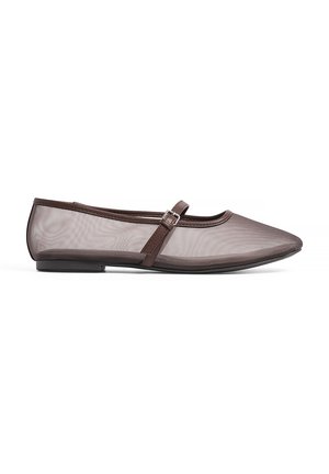 Ballerina's met enkelbandjes - brown