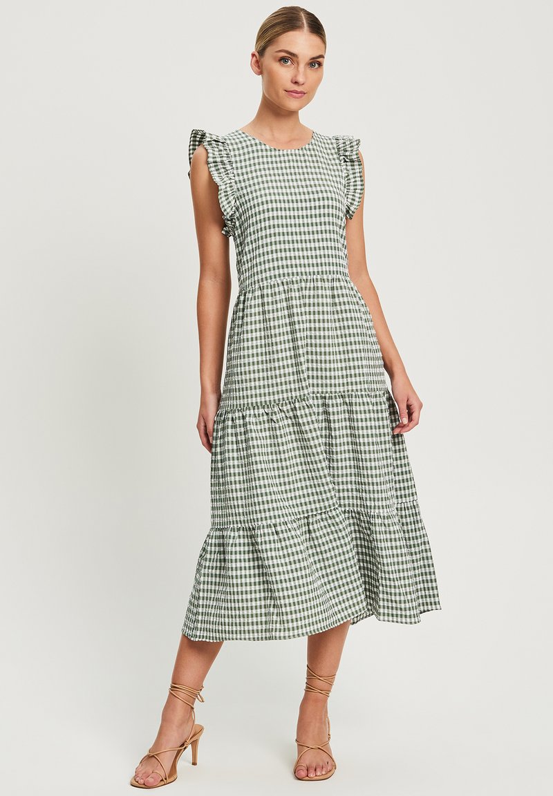 THE FATED ROSIE Day dress sage gingham/green Zalando.ie