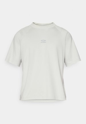 Umbro WASHED HIGH NECK BOXY TEE - T-shirt basic - harbor mist
