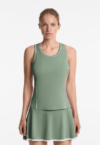 OYSHO SLEEVELESS PIPING - Top - green