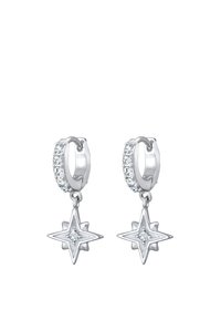 SPARKLING ELEGANCE - MIT KRISTALLEN VON SWAROVSKI® - Uhani - silver-coloured