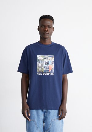 HOOPS GRAPHIC - T-shirt con stampa - navy