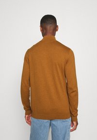Selected Homme SLHBERG HALF ZIP  - Džemperis - wood thrush