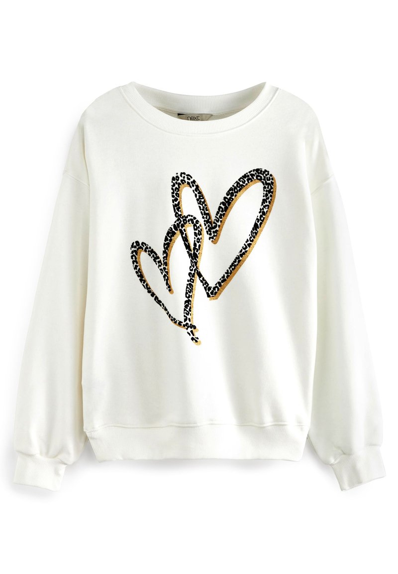 Damen Sweatshirts | Next Sweatshirt ecru white heart/weiß - GB33339 Damen Sweatshirts | Next Sweatshirt ecru white heart/weiß - GB33339